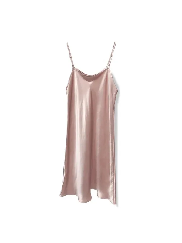 Suyadream mini vestido feminino 19mm 100% seda real sem mangas sólido alça espaguete vestidos de dormir 2025 roupas chiques elegantes