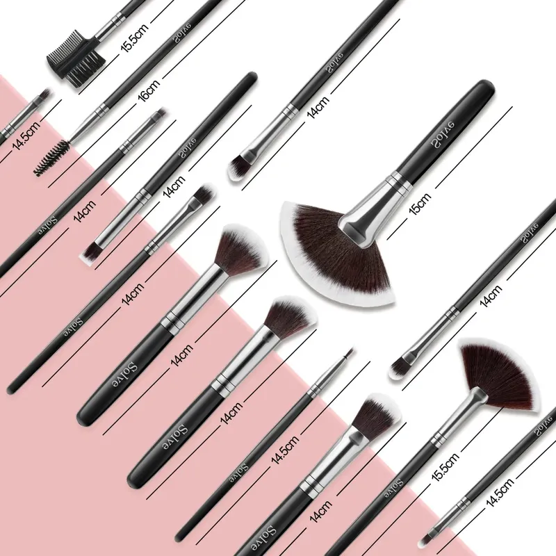 New Style Black 32pcs Makeup Brushes Set Premium Soft Cosmetic Powder Blending Foundation Eyeshadow Blush Brush Set Kit