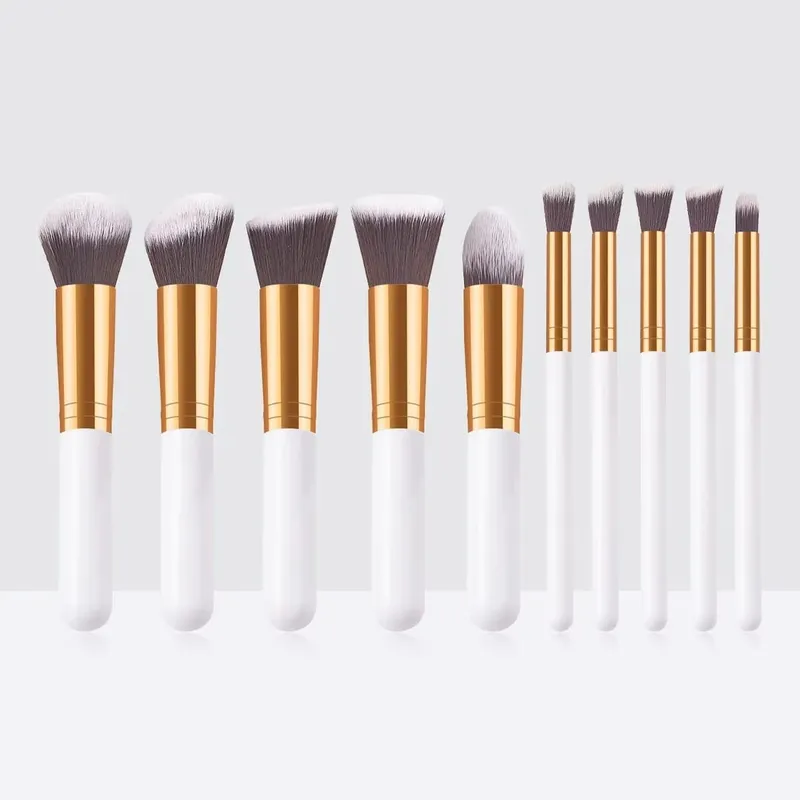 Conjunto de pincéis de maquiagem macios e fofos, base para sombra de olho, pó cosmético feminino, blush, mistura de beleza, ferramenta de beleza