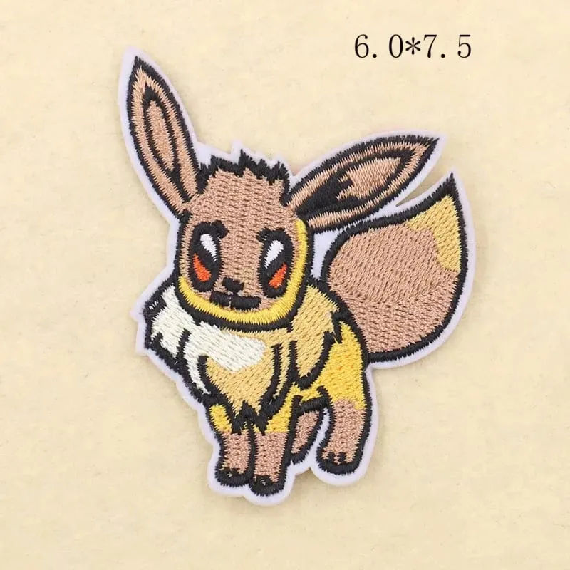 30 estilo remendo de pano pikachu charizard roupas adesivos costurar em remendos bordados apliques de ferro em roupas dos desenhos animados diy vestuário