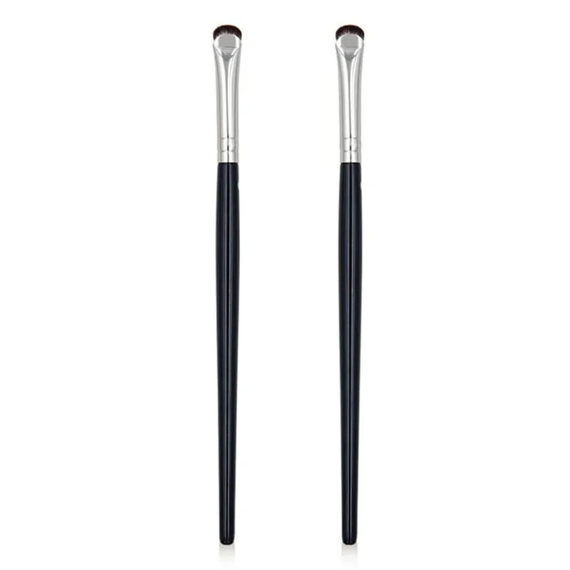 2/1 pçs pincéis de maquiagem curvo delineador precisão macio pincel de sombra afiada fina pequena ferramenta de manchas de olho cosméticos