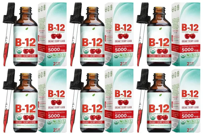 Vitamin B12 Drops 5000mcg Methylcobalamin B12 Liquid Sublingual Supplement Vegan Sugar Free Daily Daily Nutritional Support 60ml — image 11