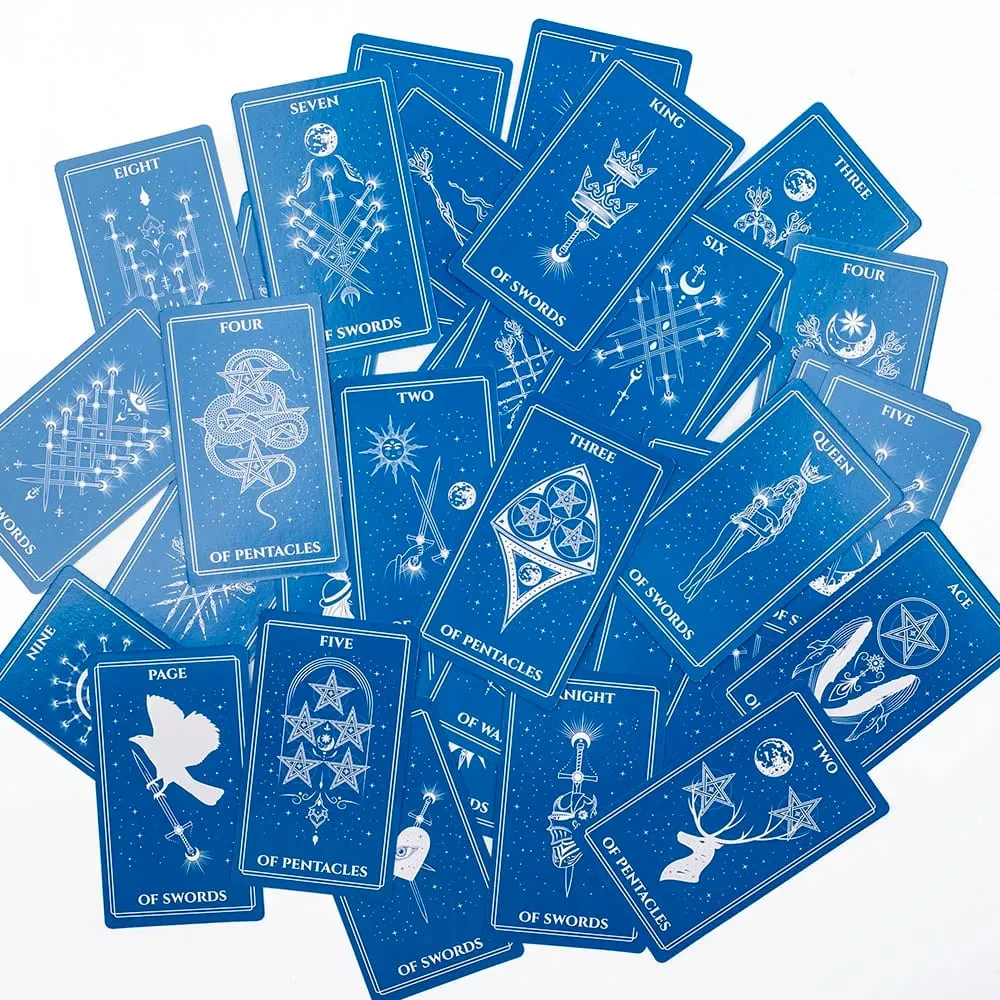 Tarô Celestial preenchido com a atmosfera misteriosa de corpos celestes cósmicos Divination Edition Deck Board Playing Games — image 6