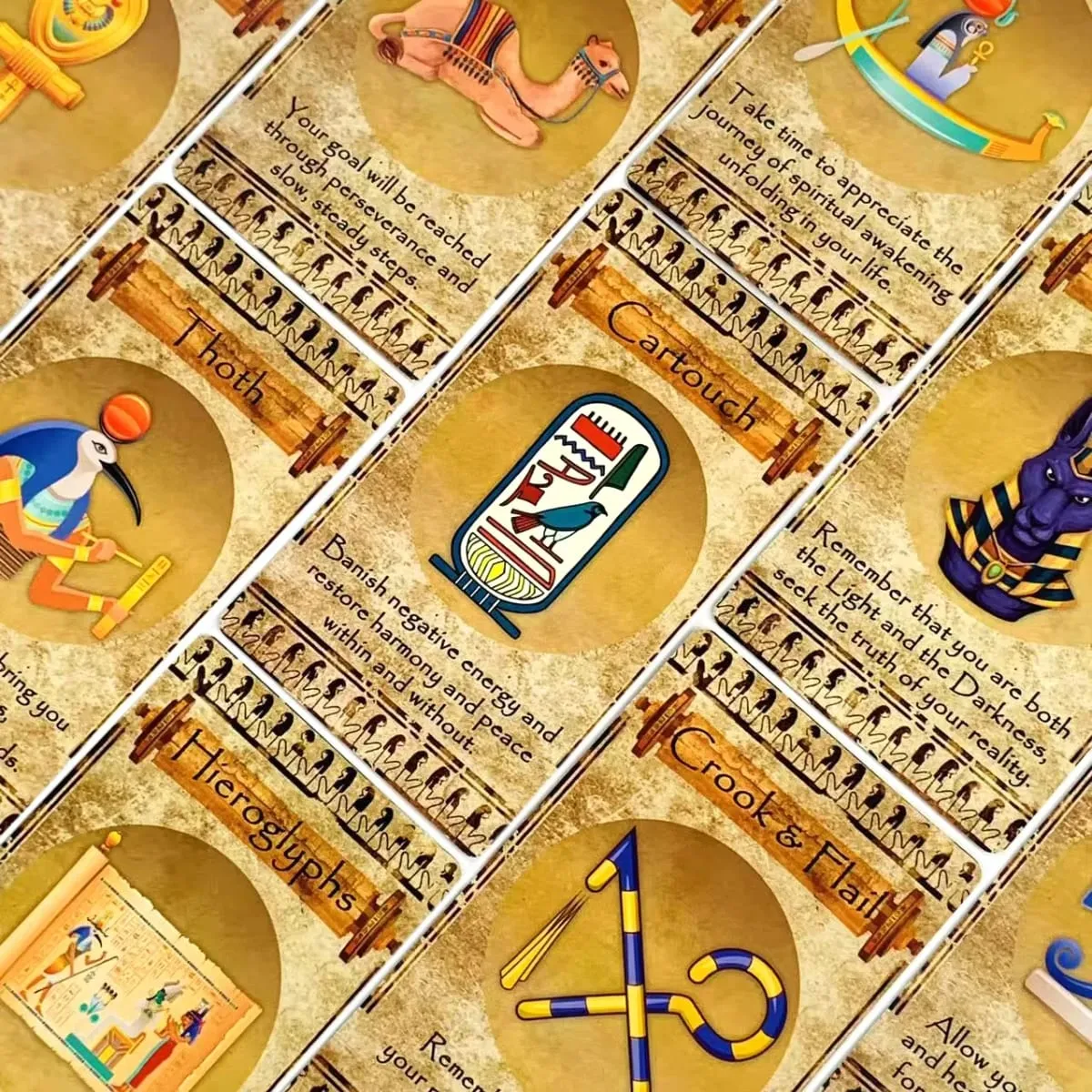 New Egyptian Oracle A 20 Cards Deck Classic Design For Beginners & Pros Ideal For Divination Meditation & Gifts