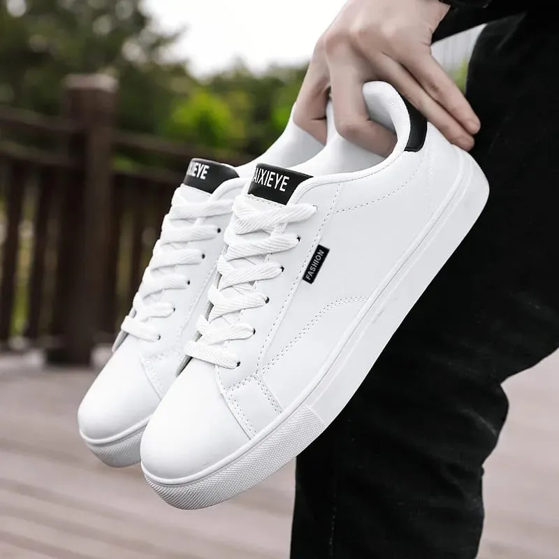 Tênis casual de couro masculino clássico de alta qualidade sapatos confortáveis ​​ao ar livre sapatos de caminhada masculinos zapatos de hombre tamanho 39-45