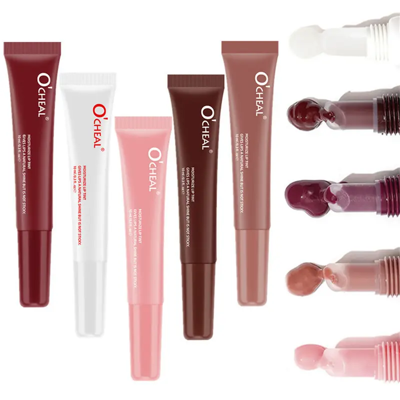 Lip Balm Moisturizing Mirror Lip Gloss Lip Vanilla Mint Iced Coffee Cake Smell Lipstick Transparent Lip Oil Makeup