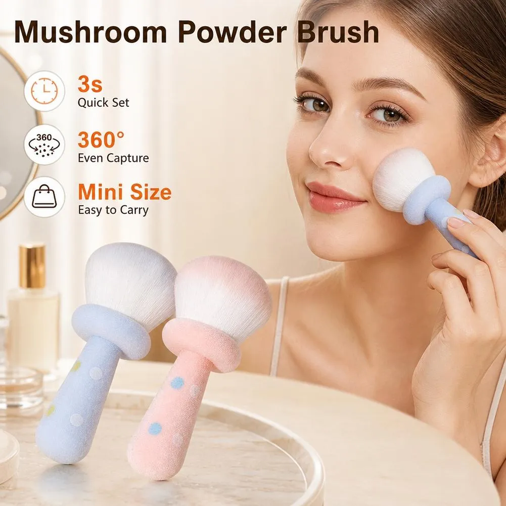 Pincéis de blush de maquiagem para bochechas, pincel grande de pó facial para pó solto, pincel de base macio ultramacio para pó mineral