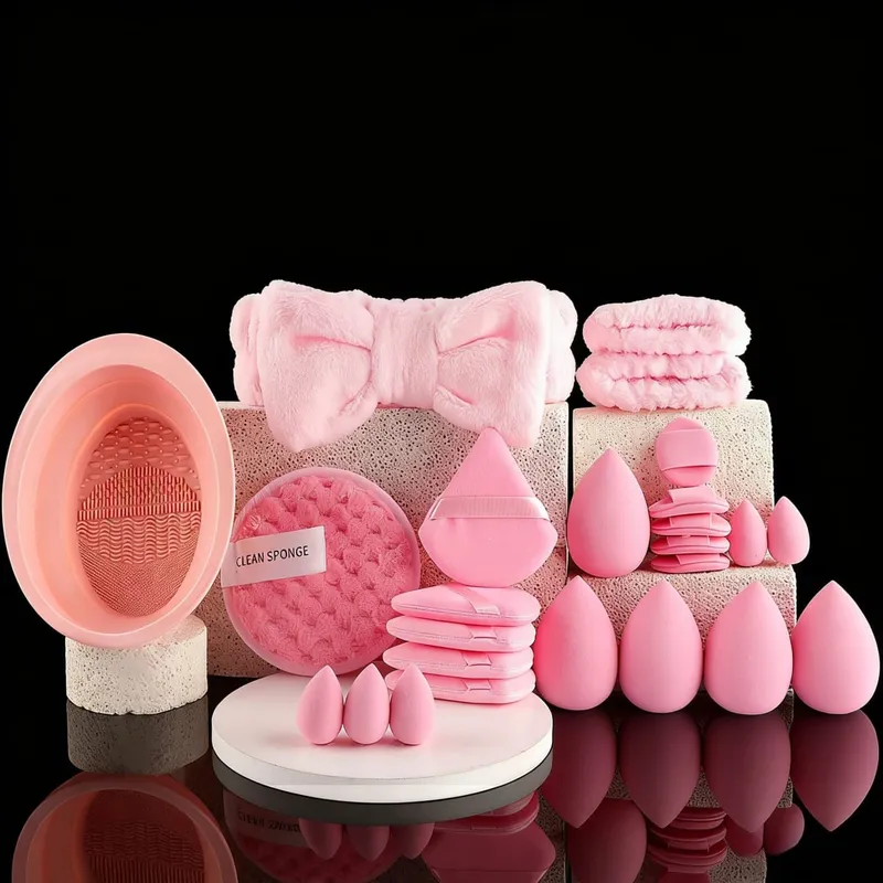 Conjunto de pincéis cosméticos profissionais 13/53pcs para pele mista com pincéis macios, perfeito para iniciantes e maquiadores