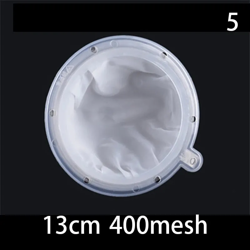 1pc 100/120/200/300/400/450 Mesh Nylon Filter Stainless Steel Funnel For Fruit Milk Traditional Chinese Medicine Oil White Wine