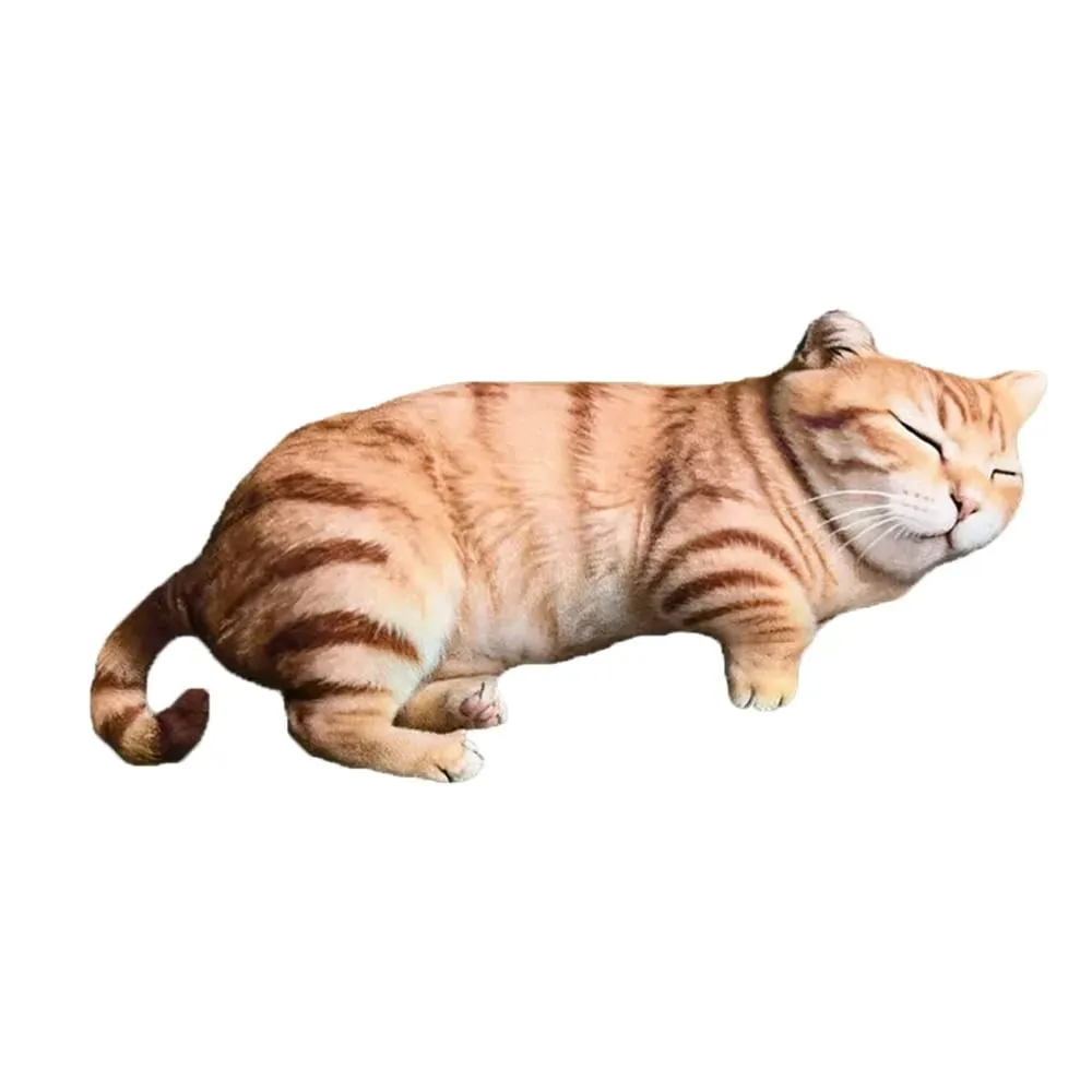 Material de pelúcia Travesseiro de Corpo Animal PP Algodão Cheio de Textura Macia Almofadas de Lance de Aves Padrão de Gato Tamanho de 40cm