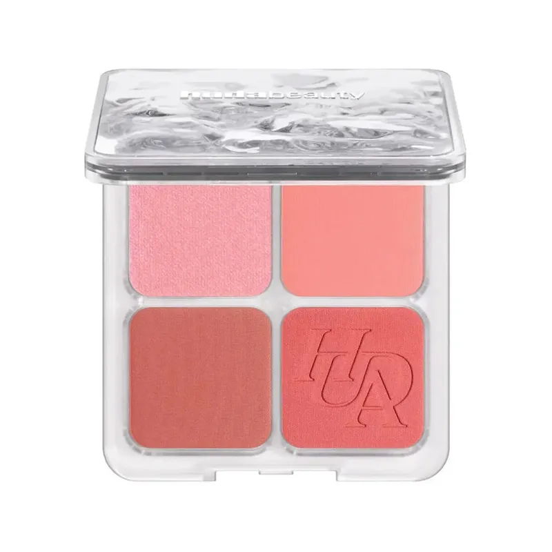 4-in-1 Glow Blush and Brush Set Filter Flush Eye Check Blush Palette Matte Shimmer Face Makeup Long Lasting Women Daily Cosmetic
