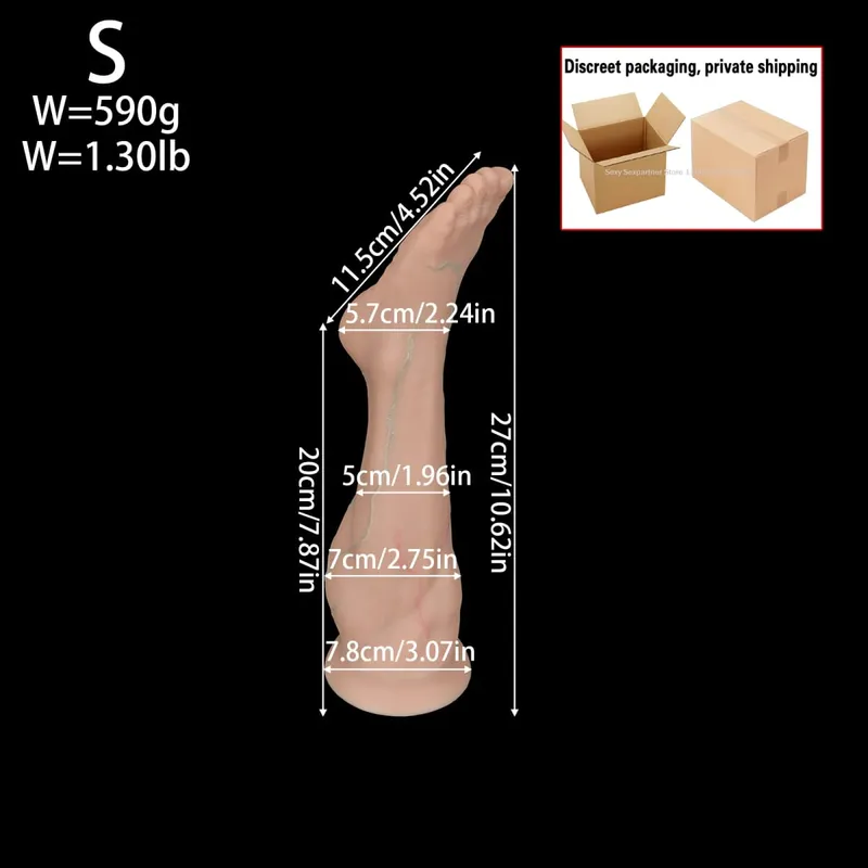 Plugue anal para pés grandes, plugue anal de silicone para treinamento, masturbador profundo, estimulador, brinquedos sexuais anais, mulheres e homens 18