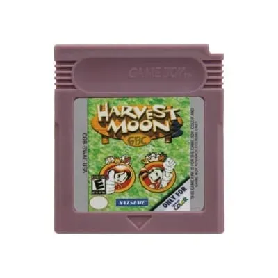 Cartucho de jogos gbc, 16 bits, console de videogame, super guerreiros, ilha, mega man, colheita, lua, para gbc/gba