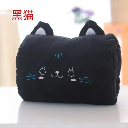 Travesseiro genérico de pelúcia para as mãos, almofada macia e quente para inserção de mão, suporte para cochilo de escritório, presente para adultos
