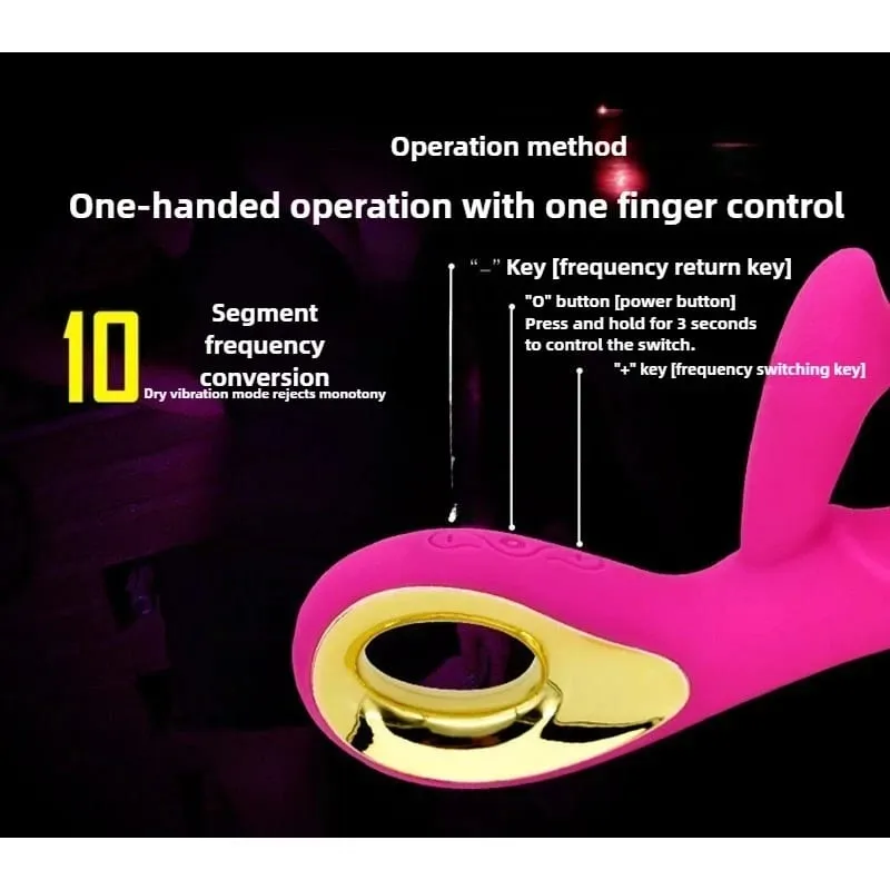Vibrador coelho ponto g para mulheres, poderoso 10 estimulador de clitóris vibratório, massageador vaginal, brinquedos sexuais para prazer de casal — image 3