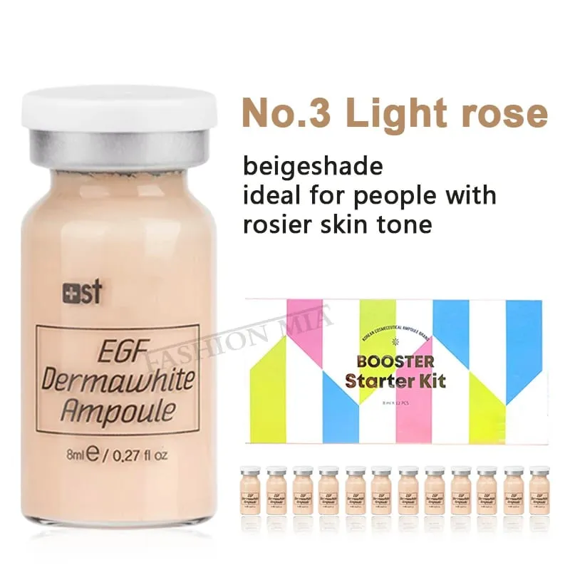 Coreia 8ml bb creme ampola iniciante starter kit rosto fundação salmão dna soro hidratar branqueamento cosméticos