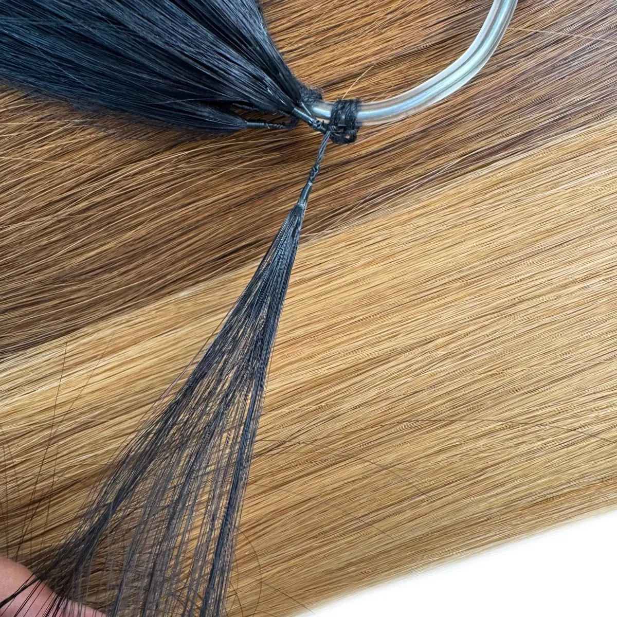 Kiikiigirl Coreia Popular Algodão Corda Gêmeos Penas Extensões de Cabelo Virgem Remy Extensões de Cabelo Pré-ligado
