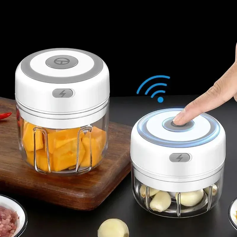 Mini triturador de alho elétrico sem fio 100ml/250ml portátil chopper carregamento usb gengibre pimentão vegetal máquina cozinha