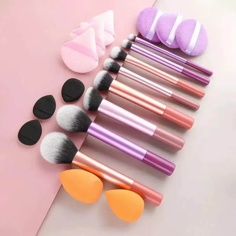 Kit de pincéis de maquiagem, 8 peças, cabelo sintético macio, pincéis de base, blush, sombra, ferramentas de maquiagem cosmética, pincel de base