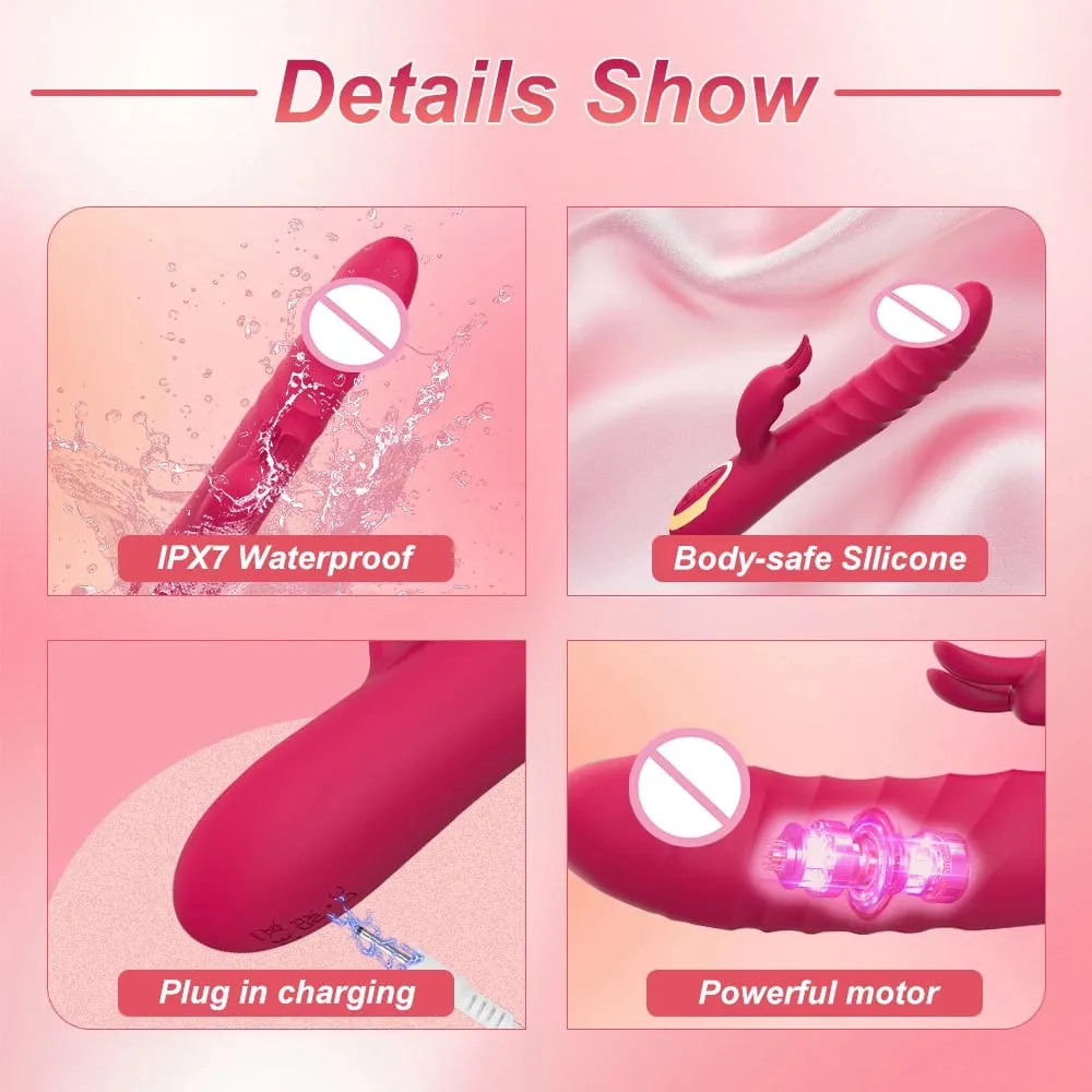 Vibrador para ponto g para iniciantes, estimulador de clitóris e ponto g, 10 vibrações, masturbador feminino, brinquedos sexuais para prazer de casal