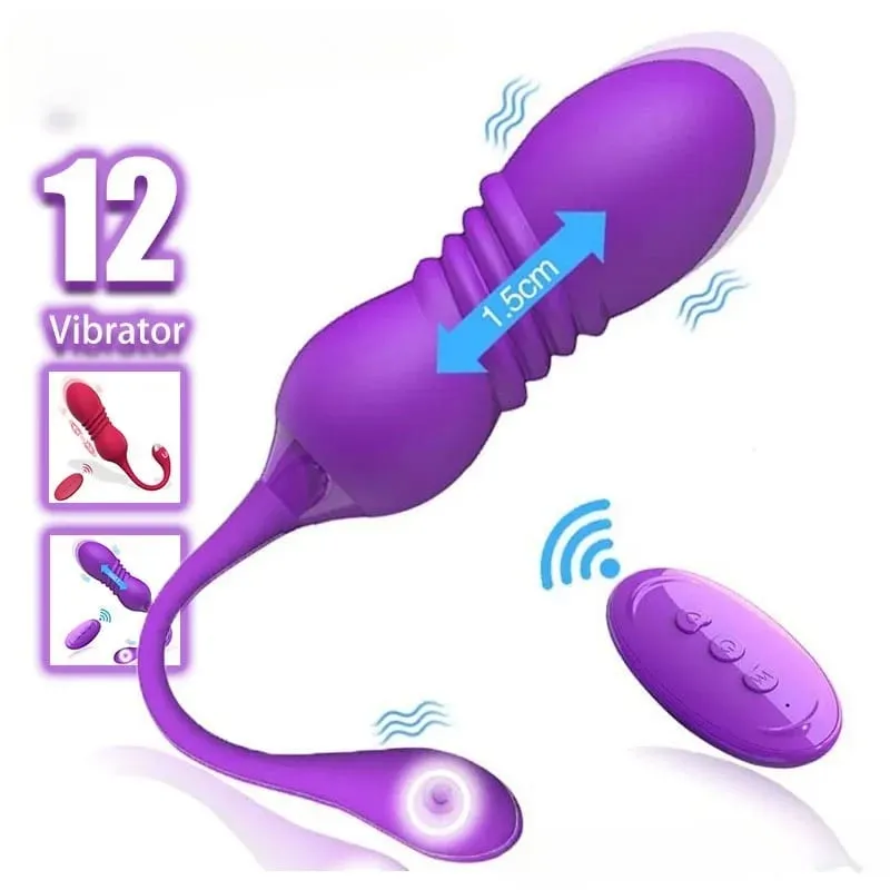 Retractable Vibration Vibrating Egg Wireless Remote Control Female Adult Sex Toys Female Masturbator Products — image 2