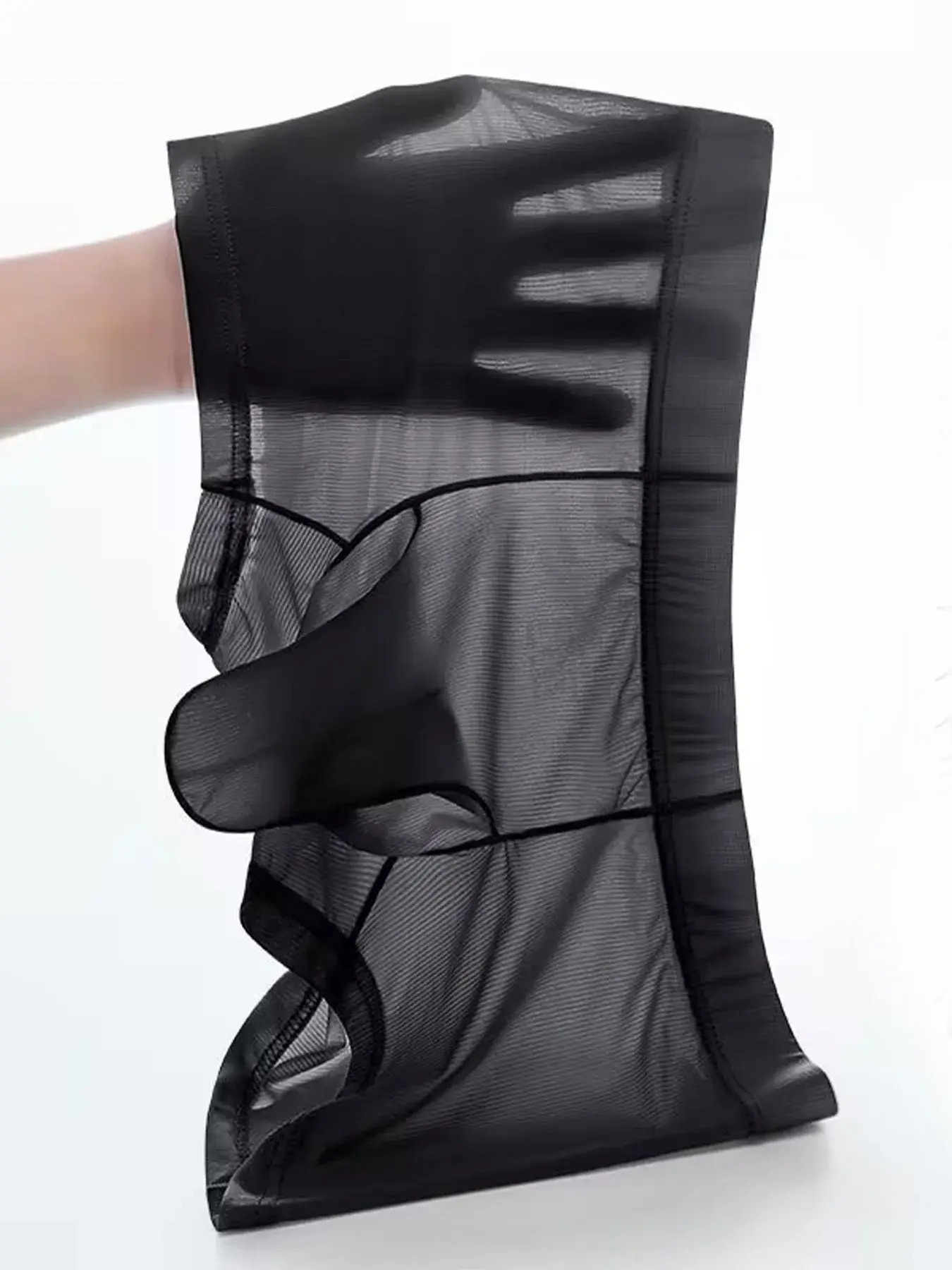 Cuecas boxer transparentes masculinas, roupa íntima sexy ultrafina, transparente, calcinhas de seda gelada, suave e brilhante, lingerie — image 6