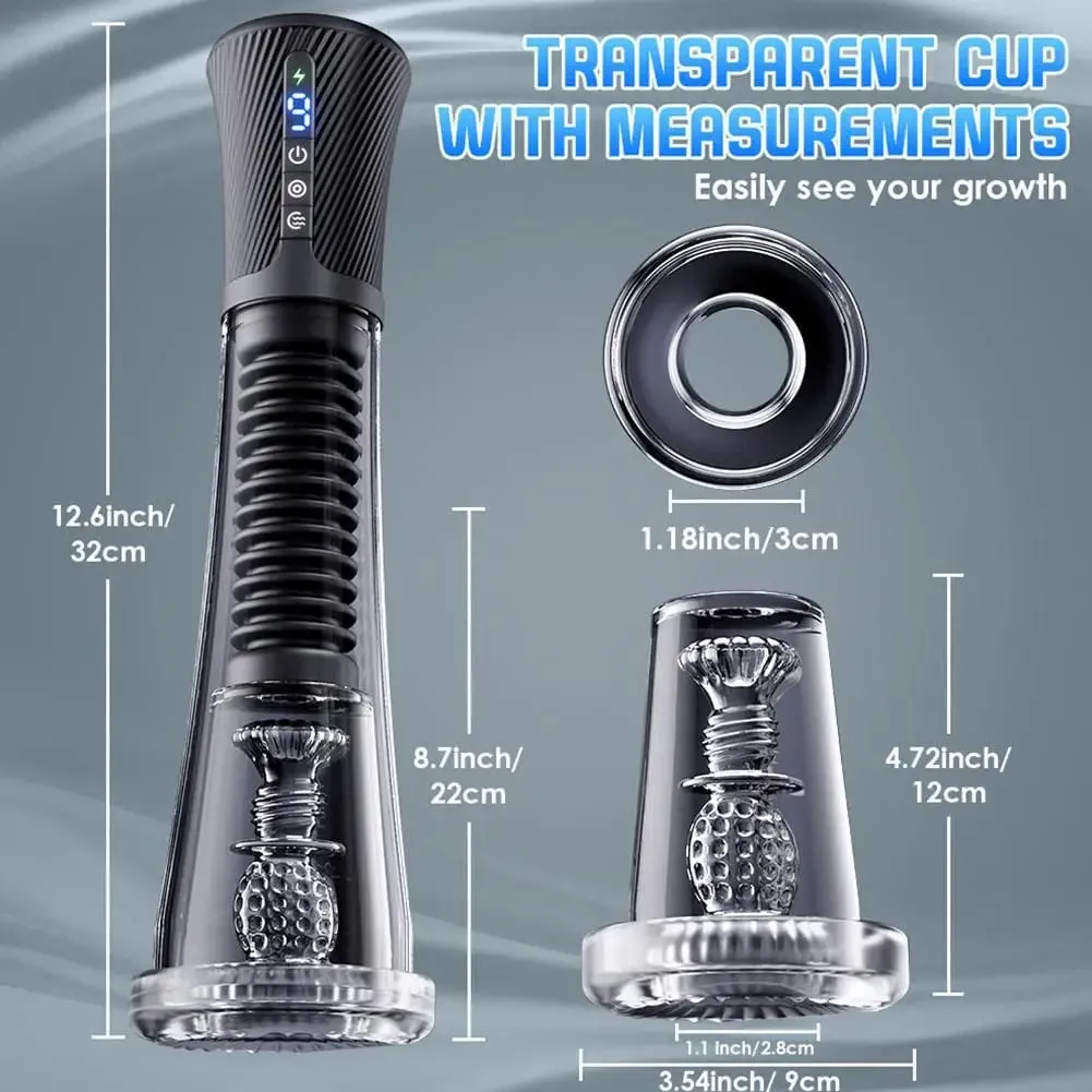 Massageador pessoal masculino com controle por aplicativo, vibração multifrequência, sucção forte, portátil, recarregável, copo de avião, brinquedo sexual