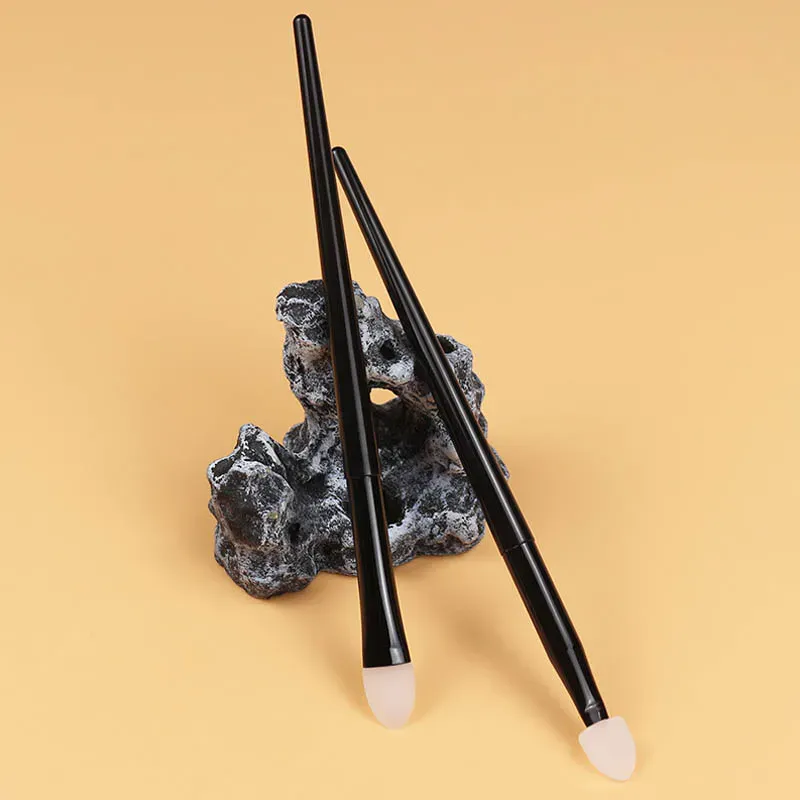 1/5 pçs pincéis de sombra de silicone macio lábio bálsamo delineador aplicador corretivo escovas de sobrancelha portátil maquiagem facial ferramenta de beleza — image 4