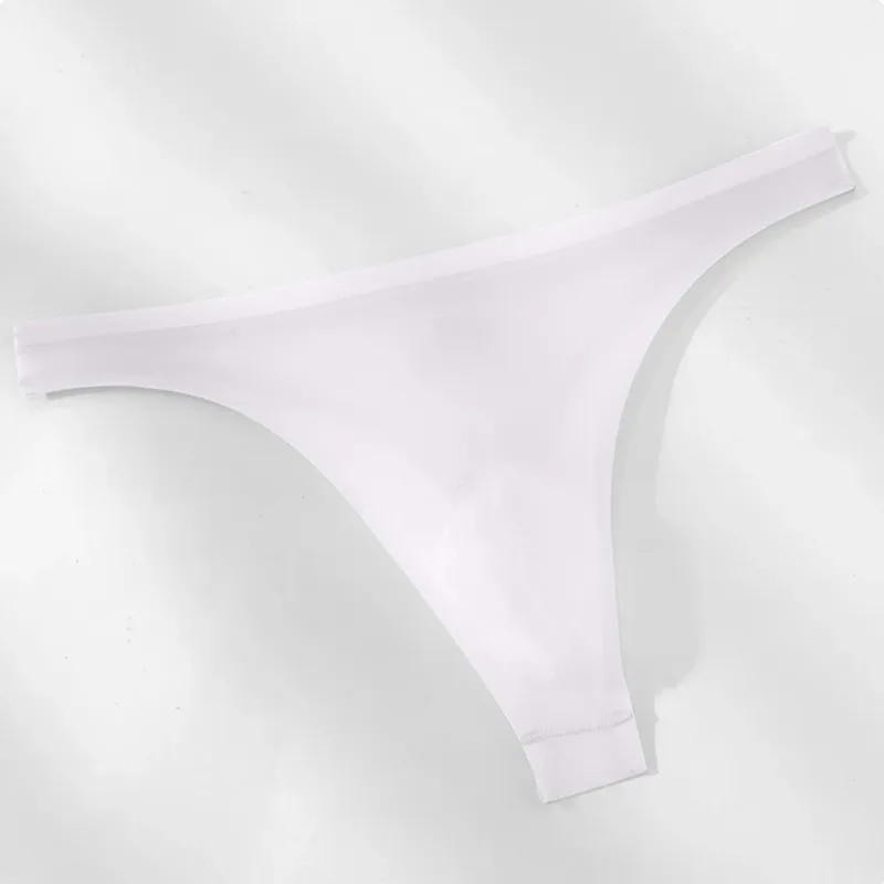 Cuecas masculinas ultrafinas de seda gelo 3d, tanga transparente, roupa íntima, cintura baixa, cuecas de biquíni em u, lingerie