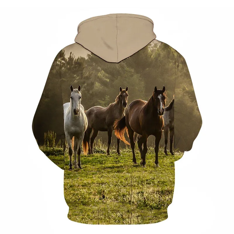 Horse Win Instant Success 3D Print Hoodies Interesting implication Animal Design Men Women Streetwear Pullover Casual Sweatshirt