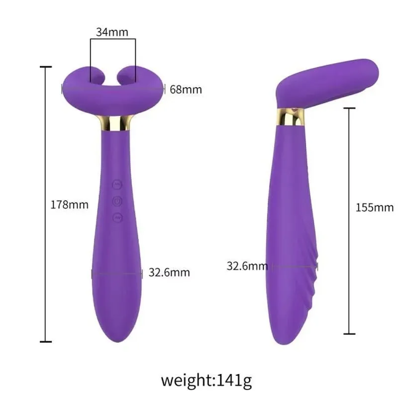 Vibrador massageador de próstata ilicone - vibrador anal turquesa ondulado com estimulador de períneo brinquedo sexual para ponto G para homens e mulheres