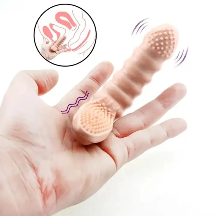 Erotic vibrating finger gloves g-spot stimulation high quality rechargeable finger vibrator couple flirting sex toys