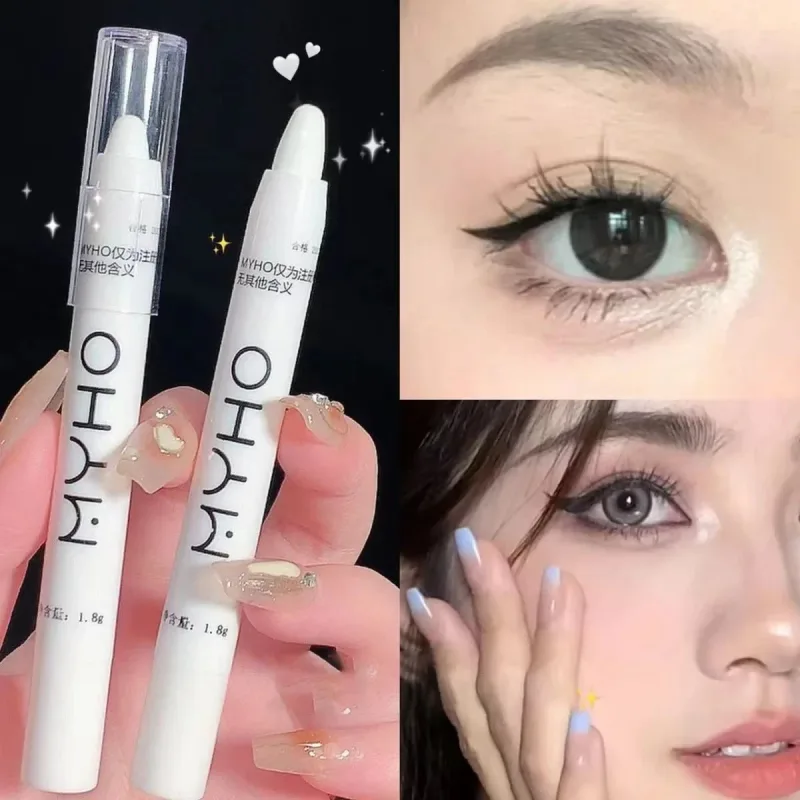 White Eyeliner Shiny Glitter Eyeshadow Stick Eyeliner Pen 13 Colors Matte Blue Purple Pink Eye Liner Makeup Brighten Silkworm