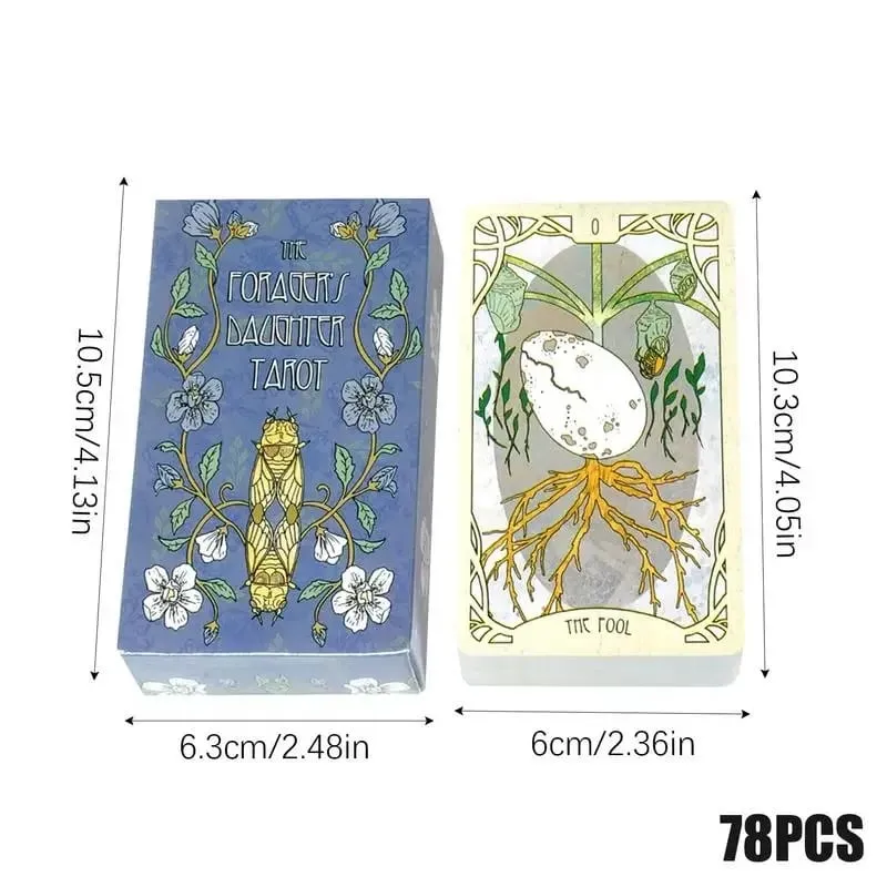 78 baralho de cartas de tarô da filha do forager, jogo de tabuleiro, oráculo, jogo de festa, ferramentas de adivinhação, baralho de adivinhação misterioso