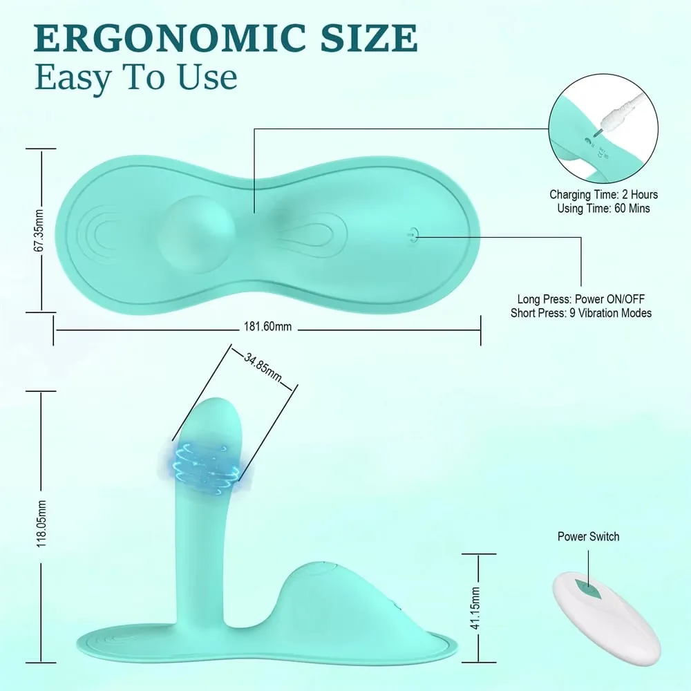 Almofada wearable vibrador app controle remoto 9 modos clitoral g-ponto massageador estimulador masturbador feminino brinquedo sexual para mulher