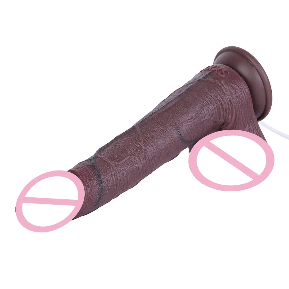 Silicone realista camadas duplas ejaculando pênis esguichando vibrador longo com otário brinquedos sexuais anal para homens mulheres masturbador