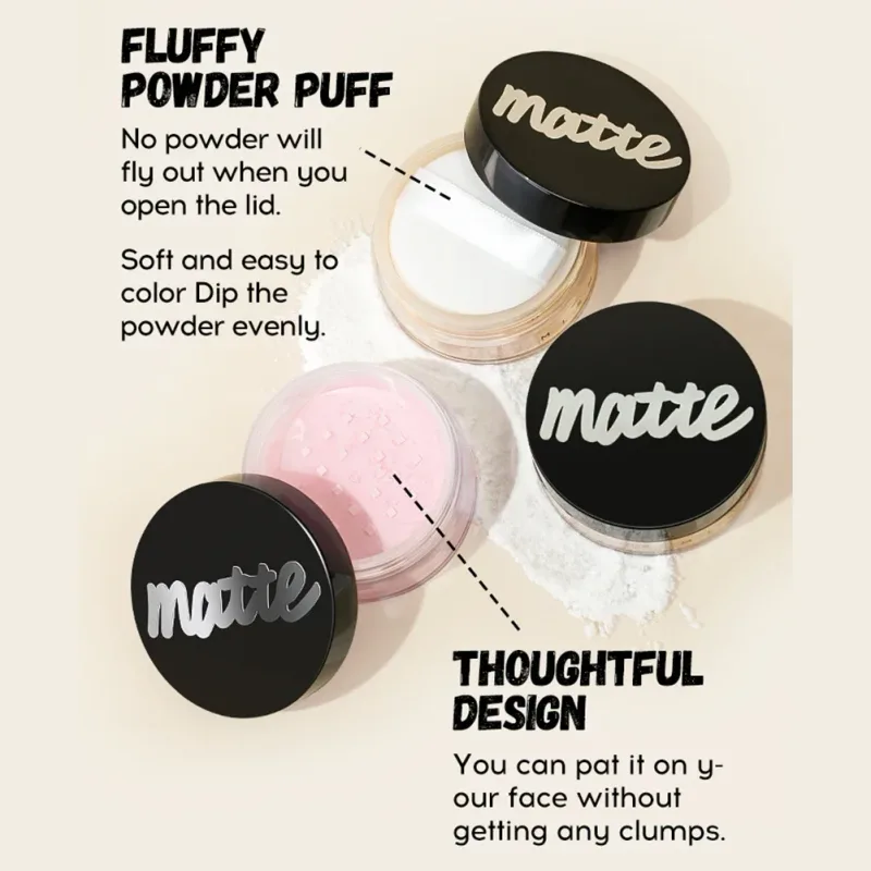 Conjunto de maquiagem facial tudo em um, base líquida em pó, primer e ovo para acabamento fosco de longa duração