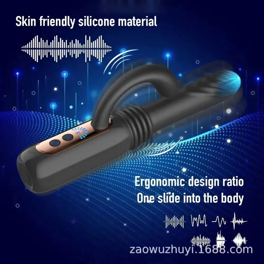 7 伸縮性愛機器推力假陽具振動器 30 毫米自動拉伸可充電帶吸盤成人性玩具女式