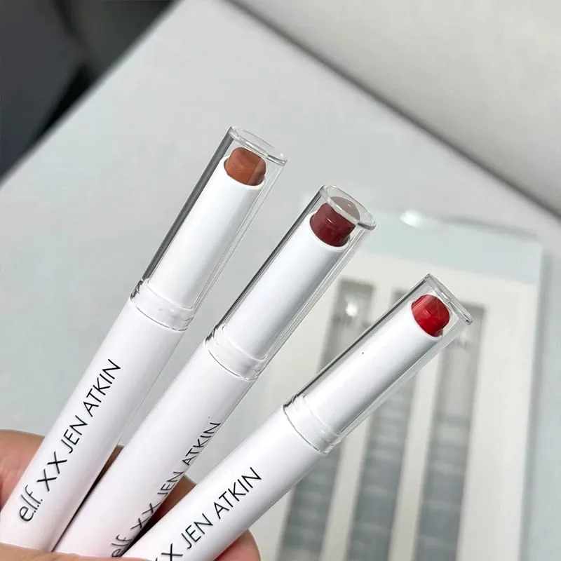 Elf Celebrity Limited Co-branded Delineador labial suave de ponta dupla Peptídeo Batom Bálsamo labial Blush líquido Fácil de aplicar Blush Stick