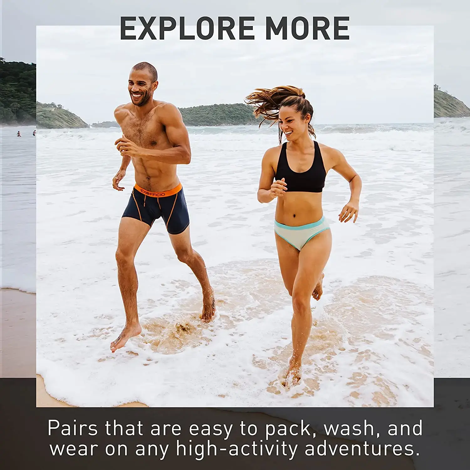 3Pack Exofficio Mens Underwear Boxer Brief With Fly Men Mesh 6" Boxer Briefs Underwear Sports Boxer Brief Shorts Light Comfy