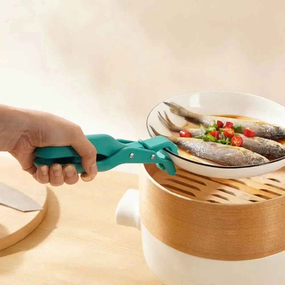 Clipe de tigela de cozinha multifuncional durável silicone anti escaldante clipe antiderrapante tigelas de refeição pinças pote clipes pinça ferramentas de cozinha