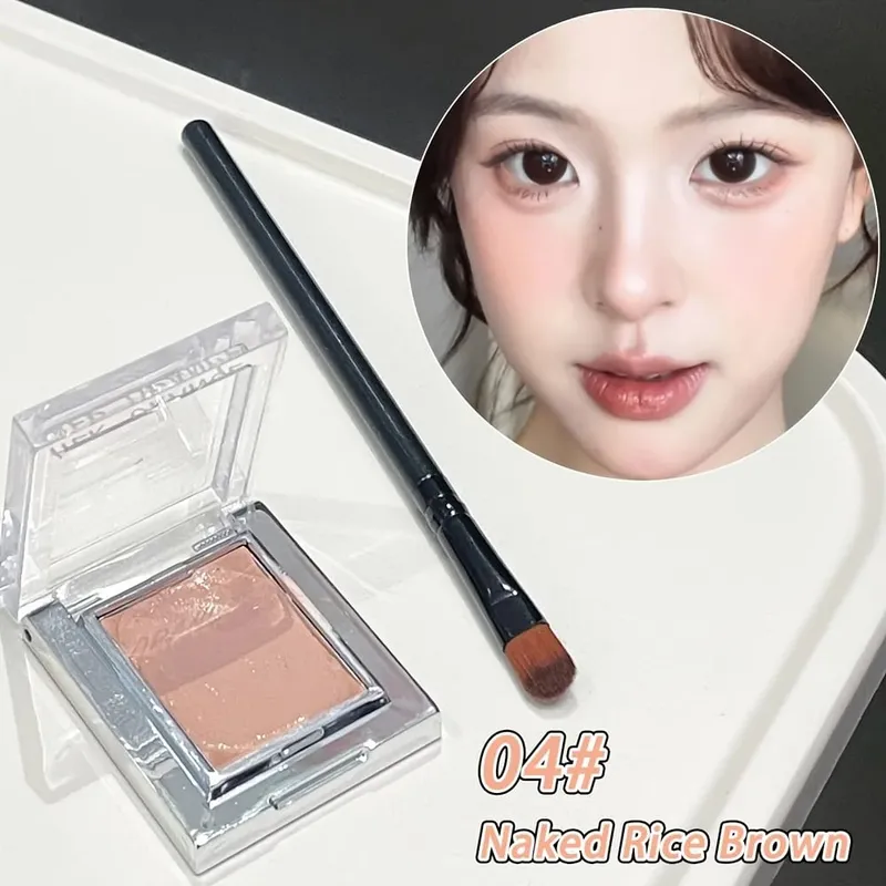 Herorange Misty Matte Cream Blush com conjunto de pincéis de maquiagem Textura fosca de baixa saturação ilumina a pele e cria looks de maquiagem encantadores
