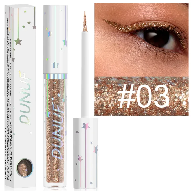 Diamond Blue Sequins Eyeliner Glitter Shiny Brighten Lying Silkworm Makeup Highlight Liquid Eye Liners Pigment Green Silver Gold