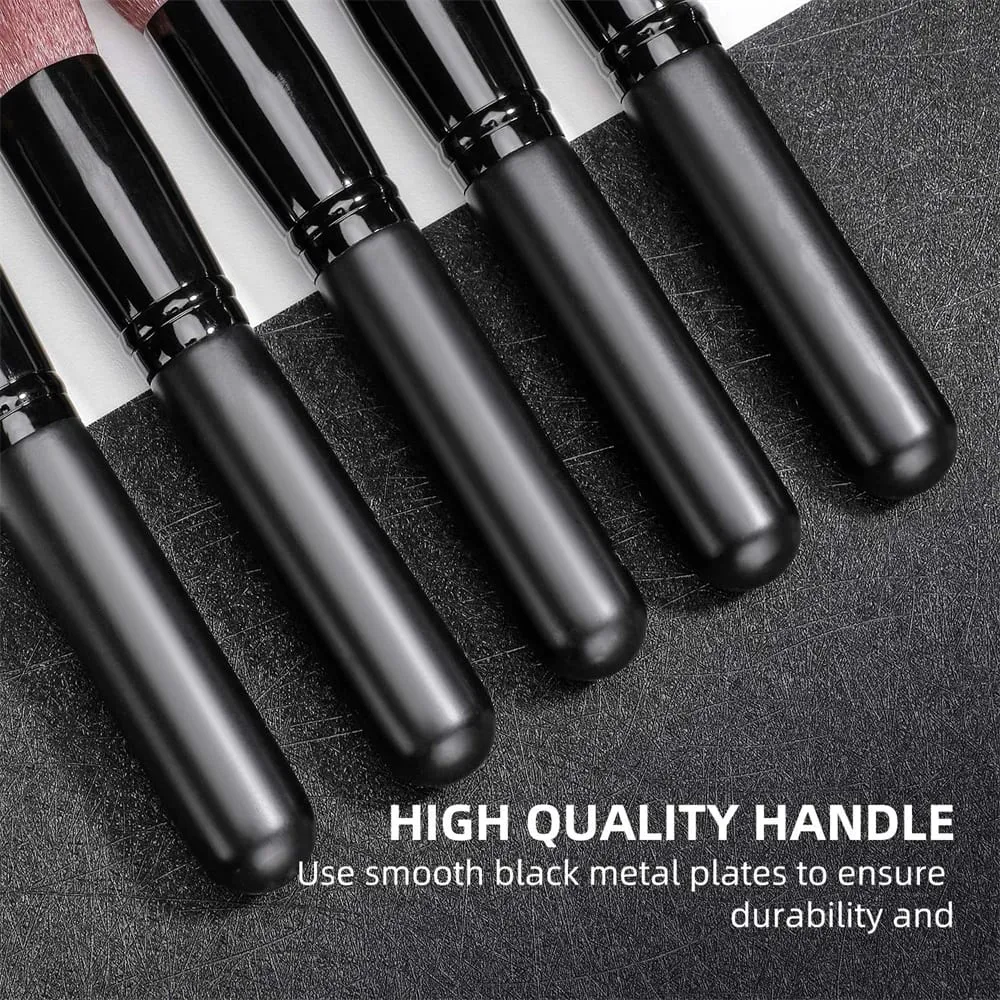 14-16 pçs conjunto de pincéis de maquiagem profissional kit de maquiagem premium base de cabelo sintético sombras de energia mistura ferramentas de beleza