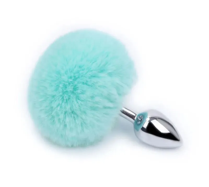 Rabo de coelho de pelúcia cauda de raposa anal plug metal butt plug massageador de próstata bdsm cosplay brinquedo sexual erótico para mulheres adultos brinquedo sexual presente
