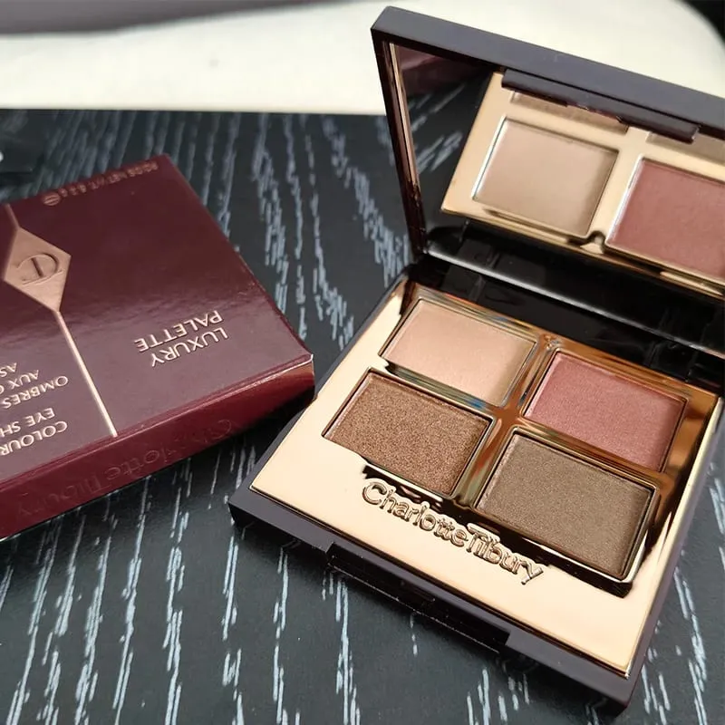 Charlotte tilbury marca maquiagem 4 cores disco de sombra de olho 5.2g travesseiro talk natureza fácil de colorir fundação sombra cosméticos