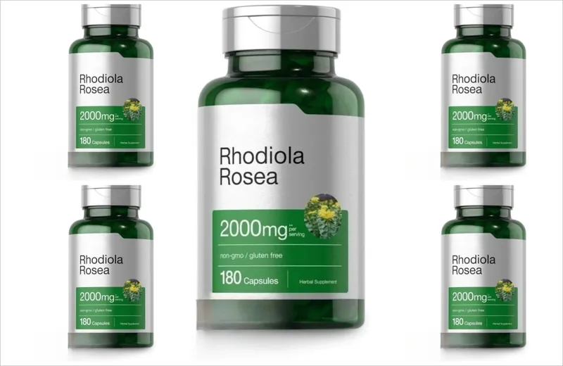紅景天根萃取物 2000 毫克等效草本膳食補充劑 180 粒膠囊