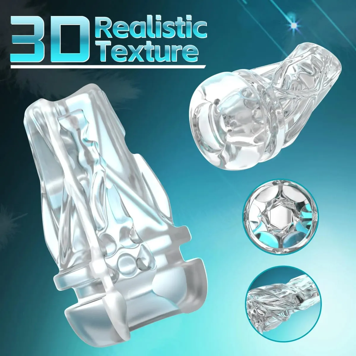 自動男性自慰器 10 種吸吮振動模式自慰杯帶 3D 逼真紋理口袋陰戶性玩具男士 18