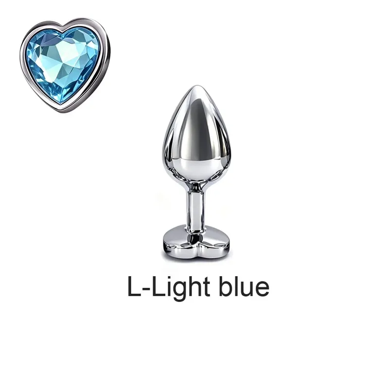 5 tamanhos de metal anal plug conjunto com base de coração suave massagem de próstata butt plug brinquedos sexuais para homens mulheres casais