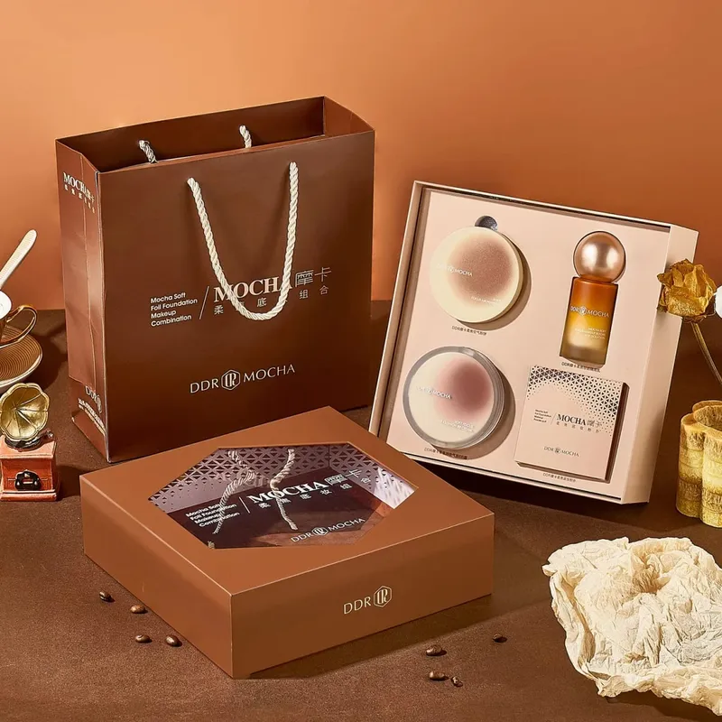 Set Solekan Ddr Mocha American Base sebelum Hadiah Solek Solek Alas Kusyen Bb Cream Powder